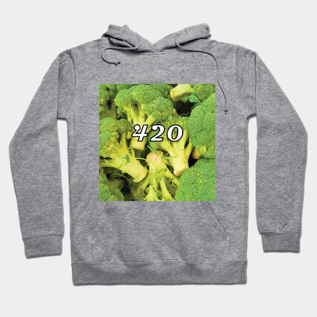 420 Broccoli Weed Funny Blaze It Legalize It Hoodie by magentasponge